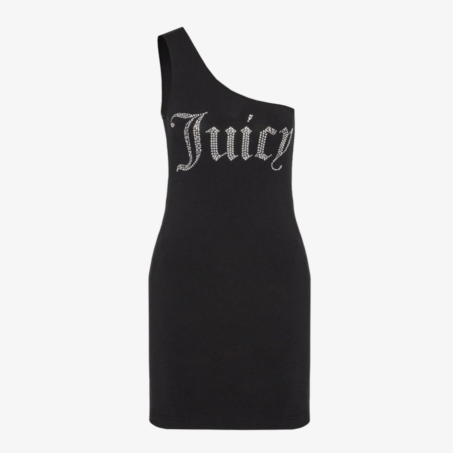 Juicy Couture Ruhák ASYMMETRIC FITTED DRESS WITH DIAMANTE 