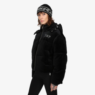 Juicy Couture Kabát ROSALIA DIAMANTE PUFFER 