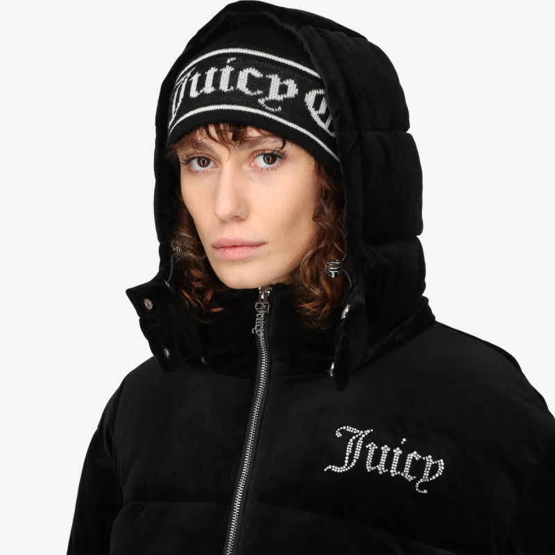 Juicy Couture Kabát ROSALIA DIAMANTE PUFFER 