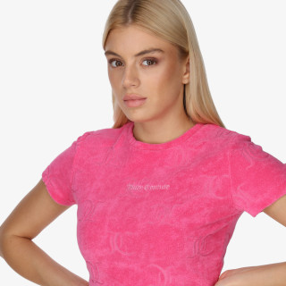 Juicy Couture Póló SOPHIE TOWELLING CROP TOP 