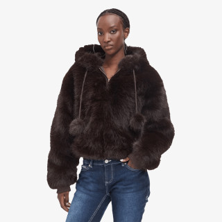 Juicy Couture Kabát HADI FUR JACKET 