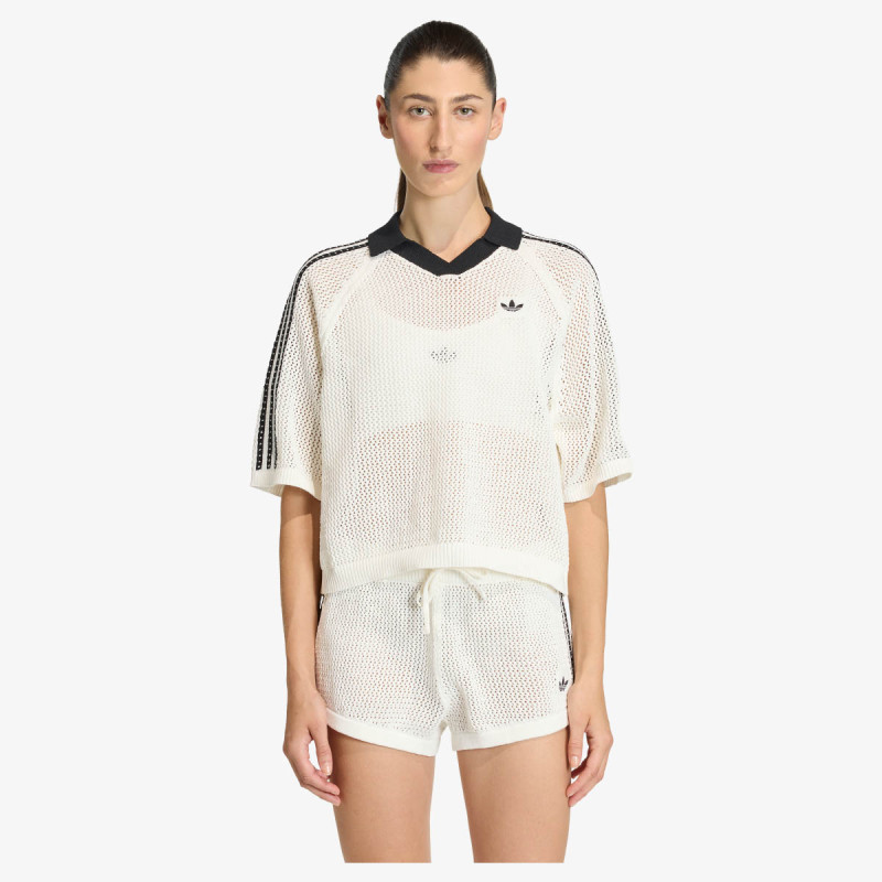 Adidas Galléros póló Knitted Crochet 