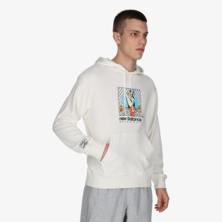 New Balance Kapucnis pulóver Hoops French Terry Hoodie 