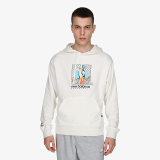 New Balance Kapucnis pulóver Hoops French Terry Hoodie 