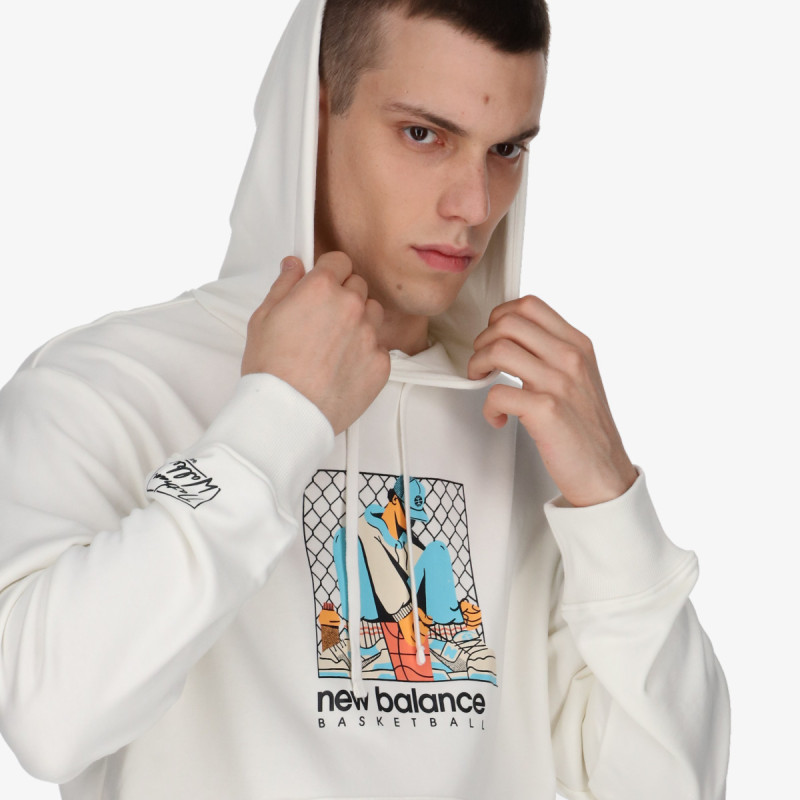 New Balance Kapucnis pulóver Hoops French Terry Hoodie 