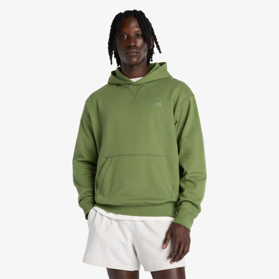 New Balance Pulóver Athletics French Terry Hoodie - UTILITY 