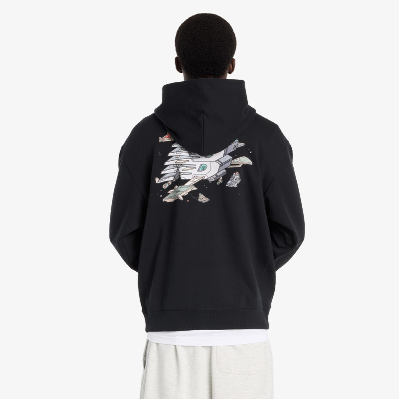 New Balance Pulóver Ghica Sport Station Hoodie - BLACK 