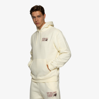 New Balance Pulóver Reimagined Fleece Hoodie 