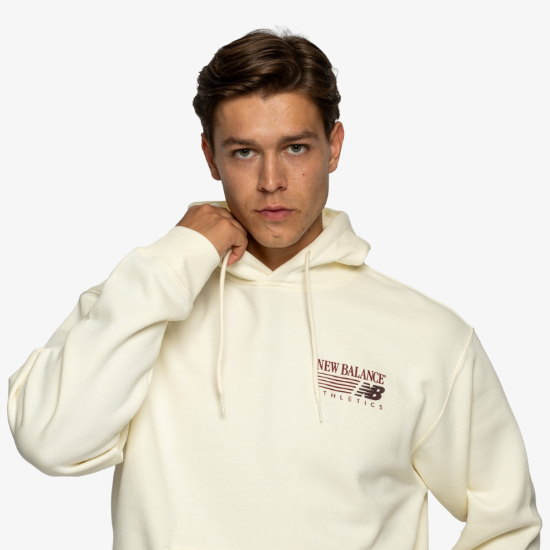 New Balance Pulóver Reimagined Fleece Hoodie 