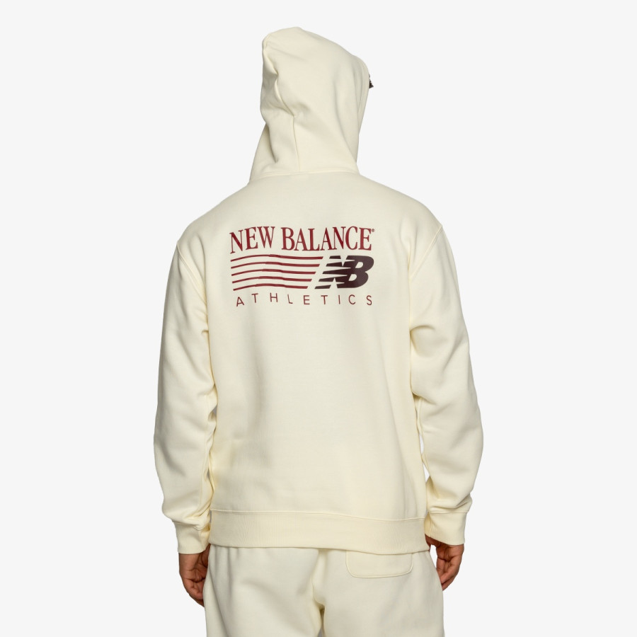 New Balance Pulóver Reimagined Fleece Hoodie 