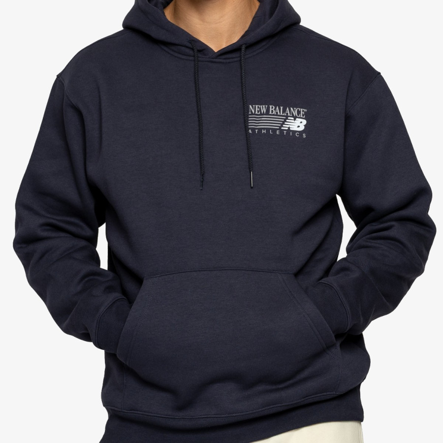 New Balance Pulóver Reimagined Fleece Hoodie 