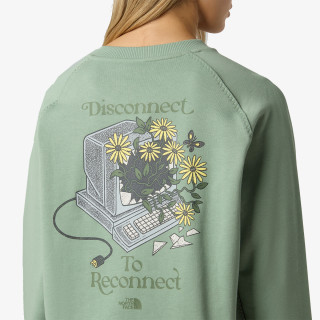 The North Face Pulóver W CONNECT RELAXED CREW SWEATSHIRT-GRAPHI 