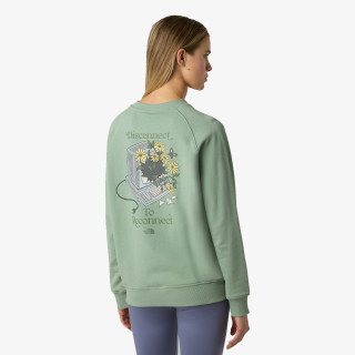The North Face Pulóver W CONNECT RELAXED CREW SWEATSHIRT-GRAPHI 