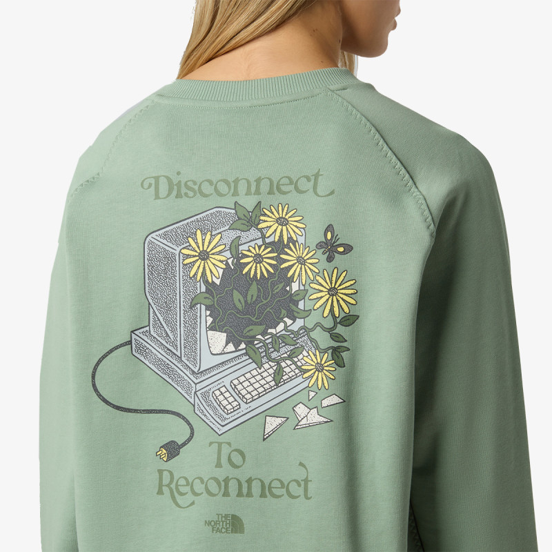 The North Face Pulóver W CONNECT RELAXED CREW SWEATSHIRT-GRAPHI 