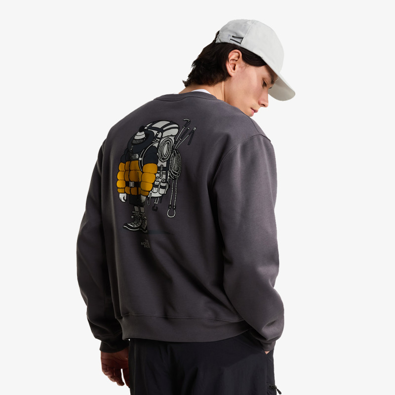 The North Face Pulóver U GEAR UP GET OUT RLX CREW-GRAPHIC 