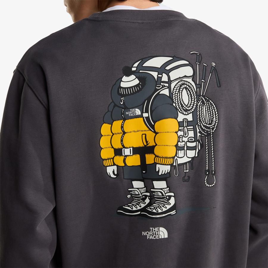 The North Face Pulóver U GEAR UP GET OUT RLX CREW-GRAPHIC 