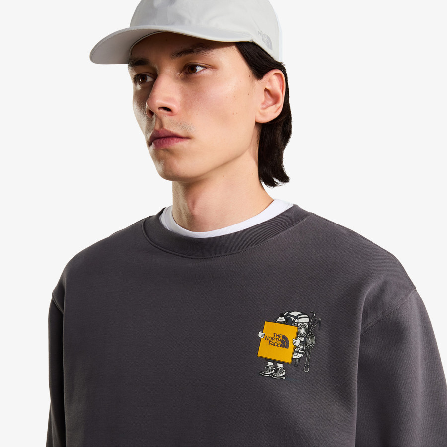 The North Face Pulóver U GEAR UP GET OUT RLX CREW-GRAPHIC 