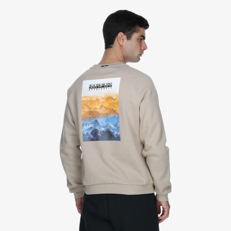 Napapijri Kapucnis pulóver B-ROLLIN C N1I BEIGE ROCKY 