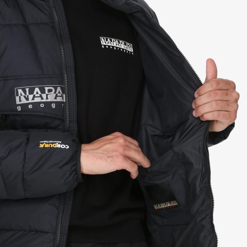 Napapijri Kabát RF PUFFER OPEN 041 BLACK 
