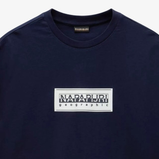 Napapijri Póló S-BOX LOGO SS 176 BLU MARINE 