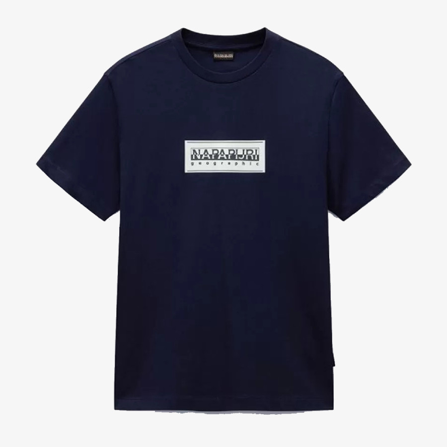 Napapijri Póló S-BOX LOGO SS 176 BLU MARINE 