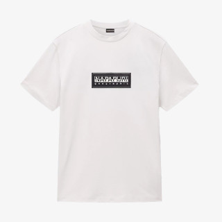 Napapijri Póló S-BOX LOGO SS N1A WHITE WHISPER 