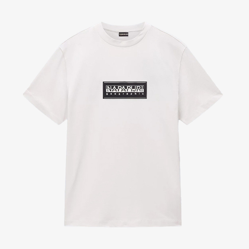 Napapijri Póló S-BOX LOGO SS N1A WHITE WHISPER 