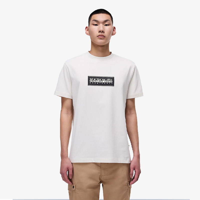 Napapijri Póló S-BOX LOGO SS N1A WHITE WHISPER 