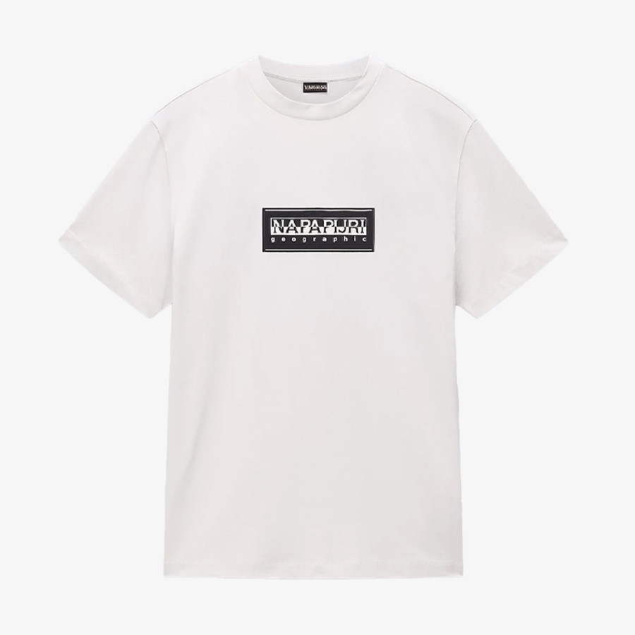 Napapijri Póló S-BOX LOGO SS N1A WHITE WHISPER 