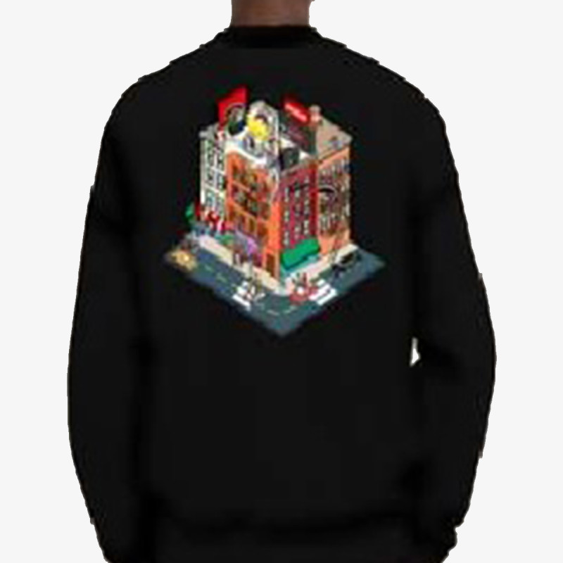 SPRAYGROUND Pulóver BLOCK PARTY CREWNECK BLK 