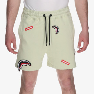 SPRAYGROUND Rövidnadrág SHARK PATCHES SHORTS SAGE 