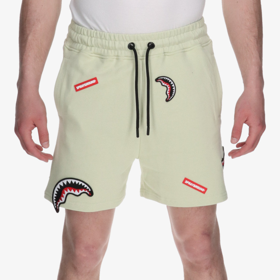 SPRAYGROUND Rövidnadrág SHARK PATCHES SHORTS SAGE 