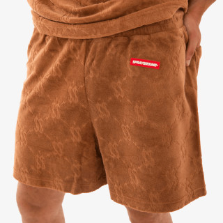 SPRAYGROUND Rövidnadrág ALL THE MONEY SHORTS BROWN 