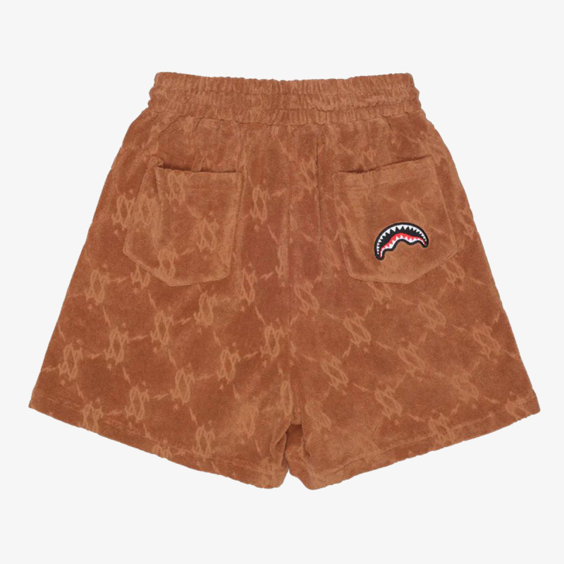 SPRAYGROUND Rövidnadrág ALL THE MONEY SHORTS BROWN 