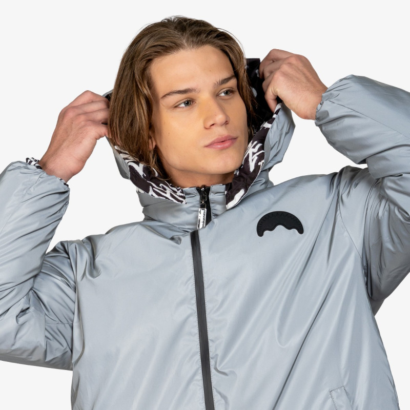 SPRAYGROUND Kabát GRAFFITI REFLECTIVE DOUBLE PADDED JACKET 