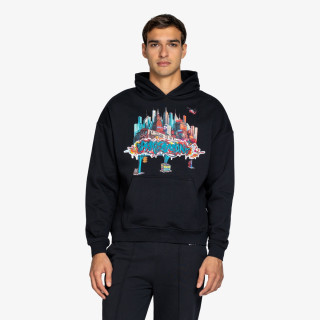 SPRAYGROUND Pulóver CITY SKYLINE COMFY HOODIE BLK 