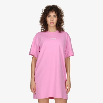 Vans Ruhák WM CENTER VEE TEE DRESS CYCLAMEN 