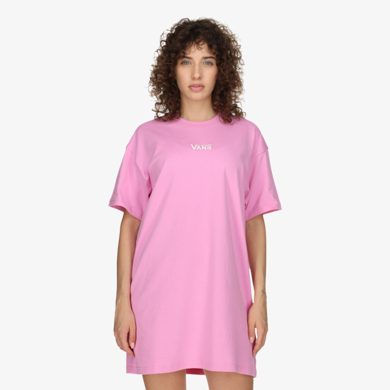 Vans Ruhák WM CENTER VEE TEE DRESS CYCLAMEN 