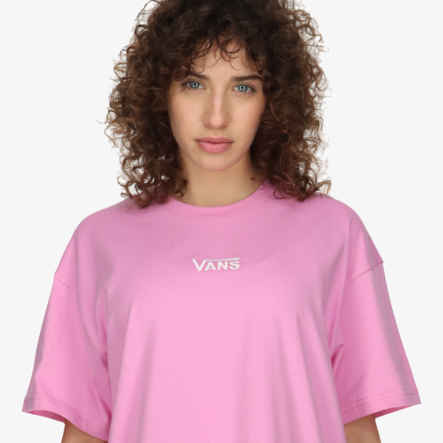 Vans Ruhák WM CENTER VEE TEE DRESS CYCLAMEN 