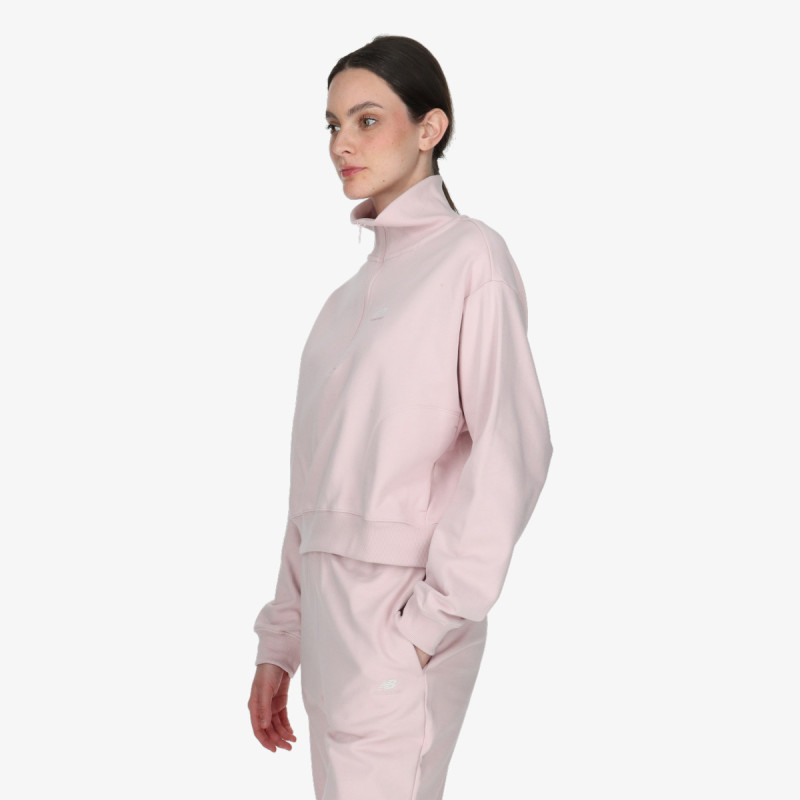 New Balance Pulóver Athletics Remastered French Terry 1/4 Zi 