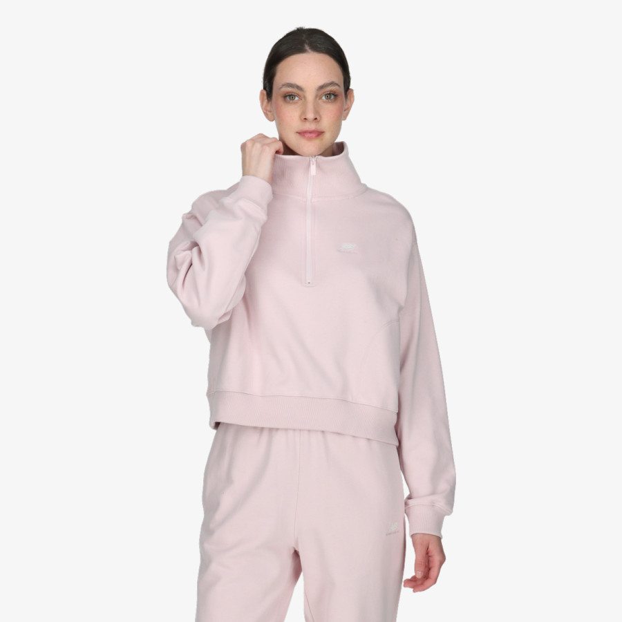 New Balance Pulóver Athletics Remastered French Terry 1/4 Zi 