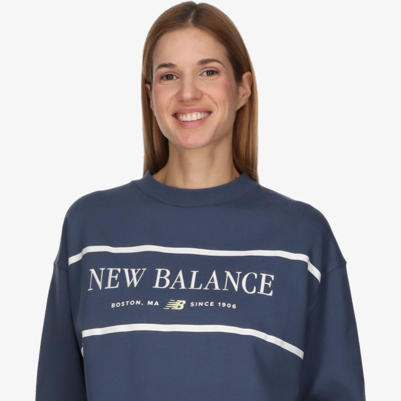 New Balance Kapucnis pulóver Athletics Nautical Lobster Crew 