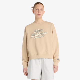 New Balance Pulóver Athletics Legacy Crew 