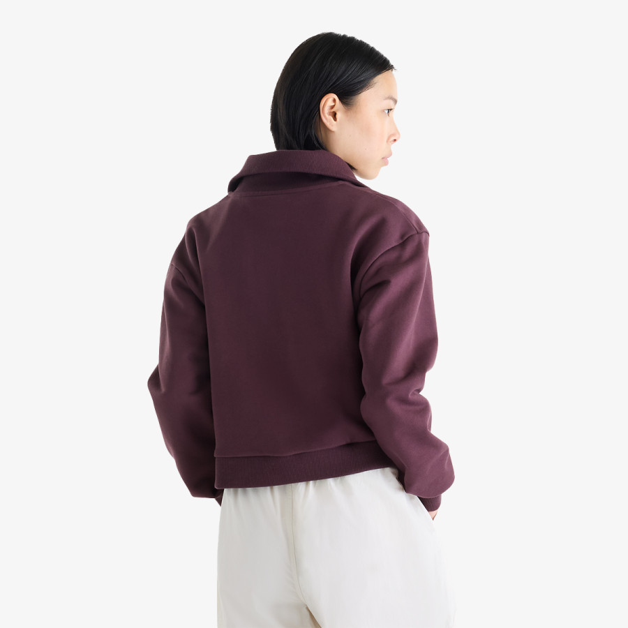 New Balance Pulóver Athletics Premium Logo Oversized Half Zi 