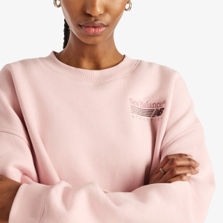 New Balance Pulóver Trackside Fleece Crew 