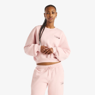 New Balance Pulóver Trackside Fleece Crew 