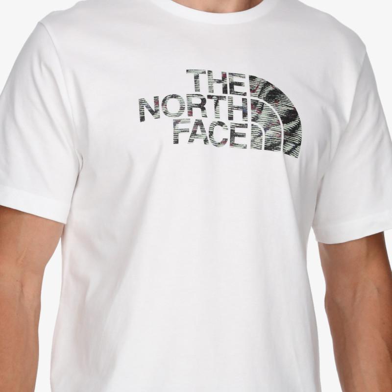 The North Face Póló M S/S EASY TEE TNF WHITE/TNF BLACK BET 